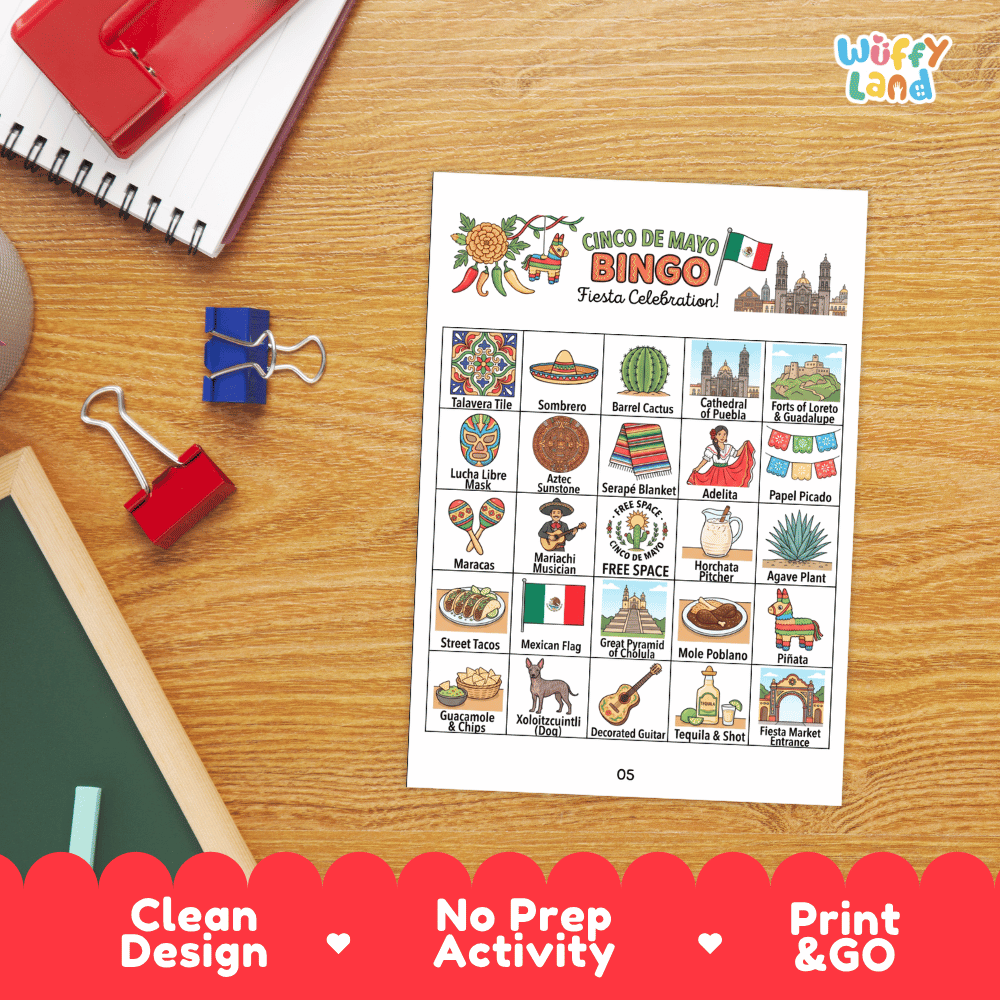 Cinco De Mayo Bingo Games Printable Activity