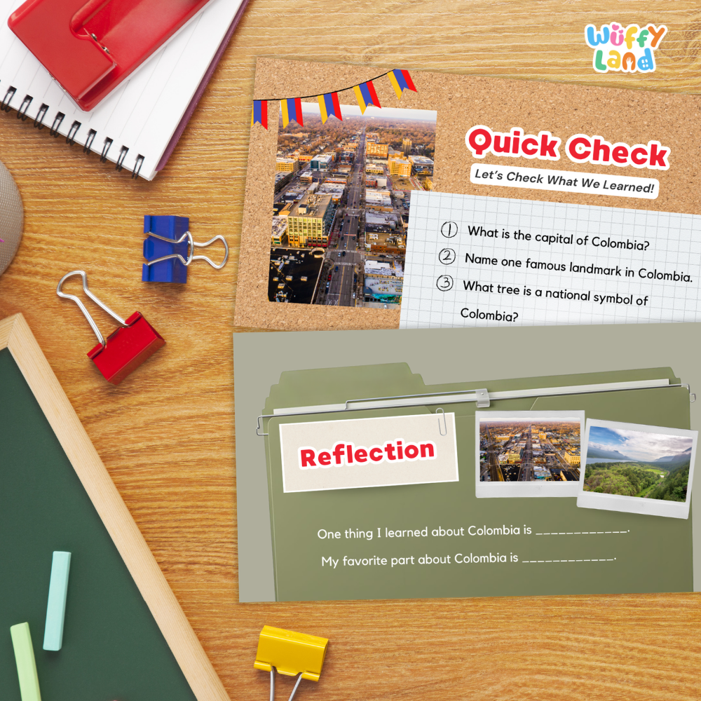 Colombia Country Study Kid Friendly Geography & Culture PDF Slides