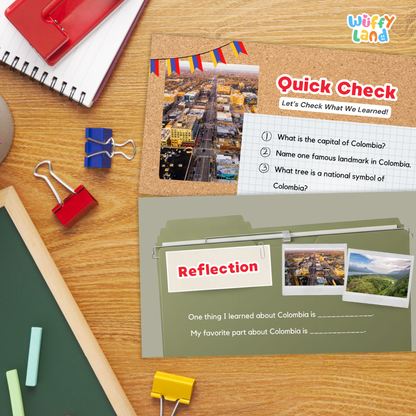 Colombia Country Study Kid Friendly Geography & Culture PDF Slides