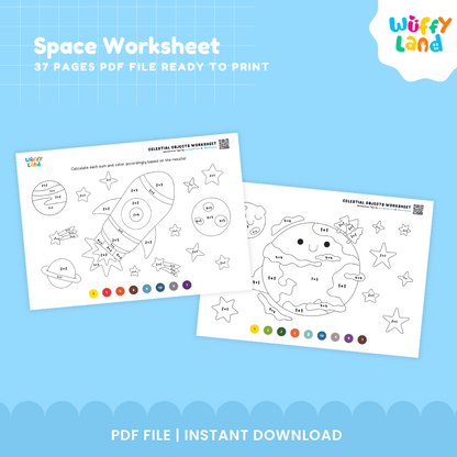 Space Worksheet Pack | Outer Space Science Crafts & Fine Motor Activities Printable