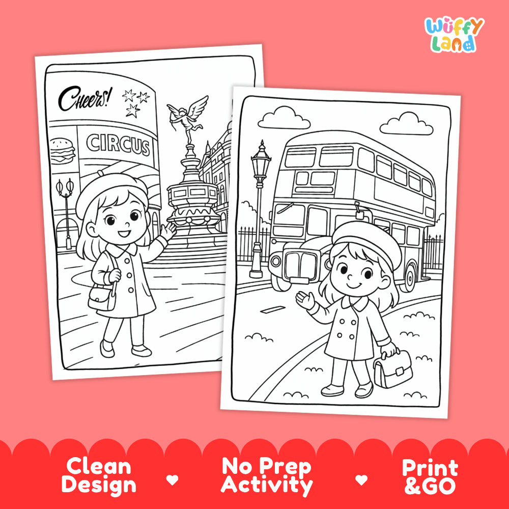 United Kingdom Coloring Pages Worksheets