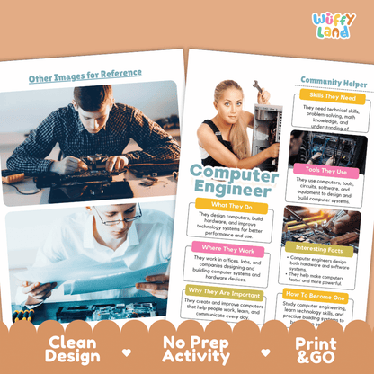 Print and go digital PDF writing worksheets with clean design layout, researcher name line, and zero prep classroom format