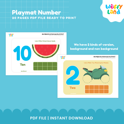 Number Sense Playdough Mats | Ten Frames and Counting Math Activity Printable