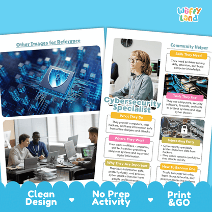 Print and go digital PDF writing worksheets with clean design layout, researcher name line, and zero prep classroom format