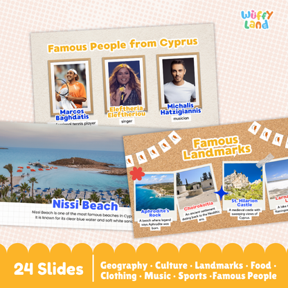 Cyprus Country Study Kid Friendly Geography & Culture PDF Slides