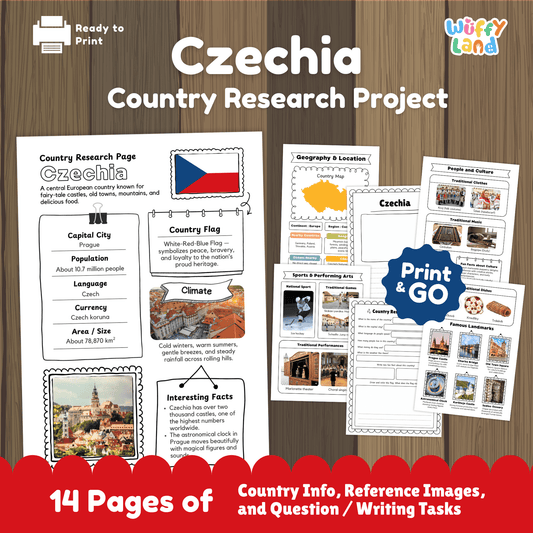 Czechia Country Research Project - Geography, Culture, Landmarks, Social Studies