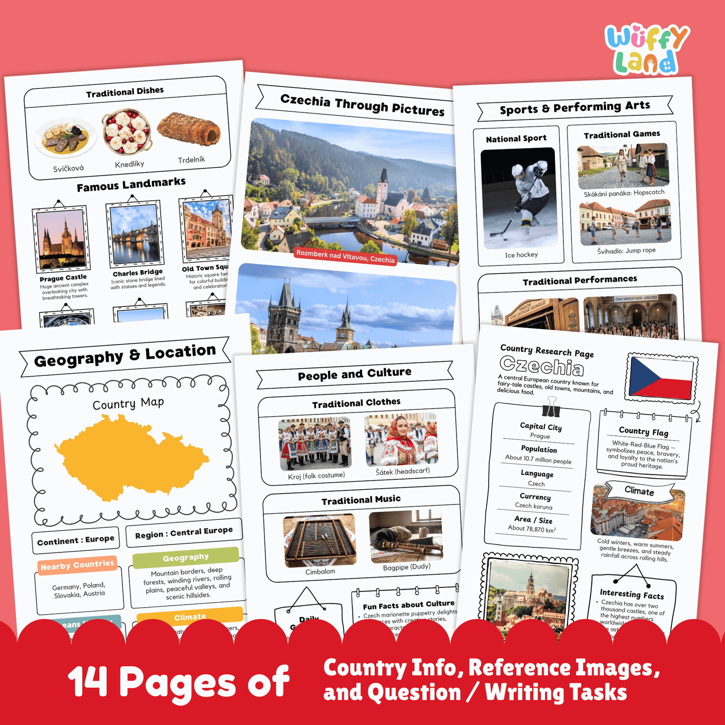 Czechia Country Research Project - Geography, Culture, Landmarks, Social Studies