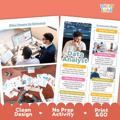 Print and go digital PDF writing worksheets with clean design layout, researcher name line, and zero prep classroom format