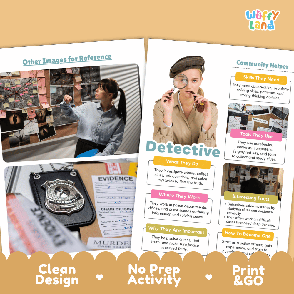 Print and go digital PDF writing worksheets with clean design layout, researcher name line, and zero prep classroom format