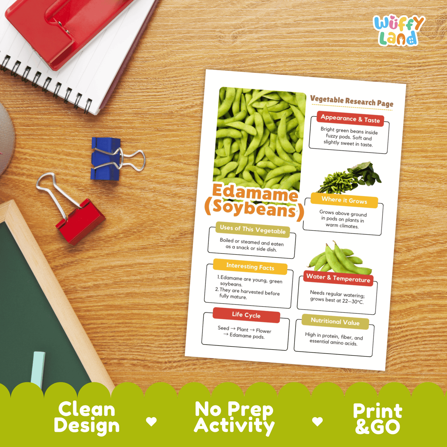Edamame Research Activity Worksheet Science Vegetable Soybeans Healthy Eating