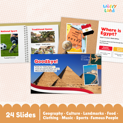 Egypt Country Study Kid Friendly Geography & Culture PDF Slides