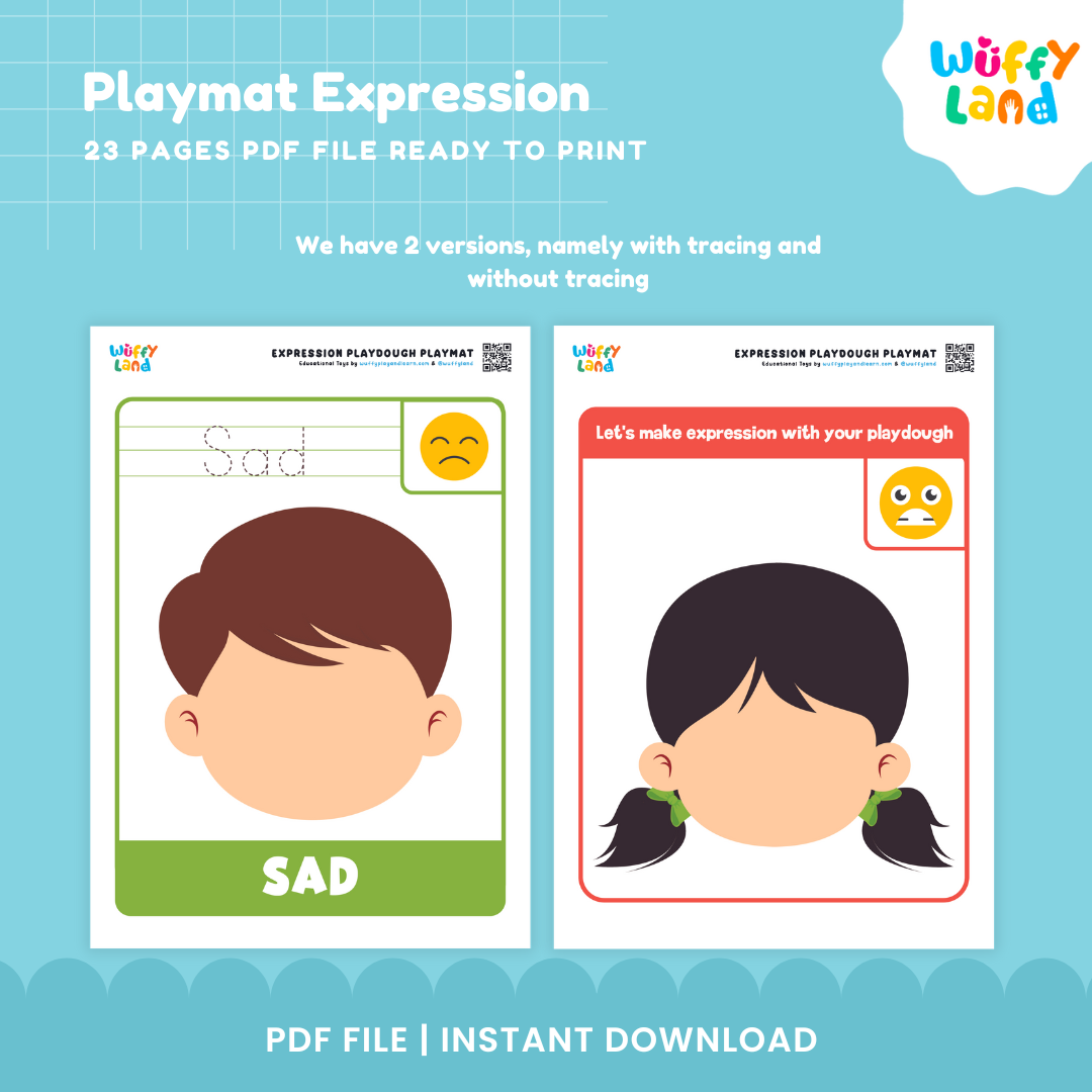 Emotions and Feelings Playdough Mats | Facial Expressions SEL Activity Printable
