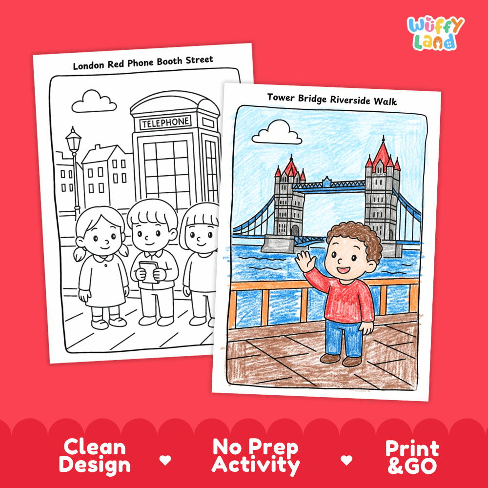 England Geography Coloring Pages Worksheets