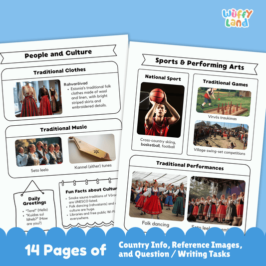ESTONIA Country Study | Geography Research Project & Printable Worksheets