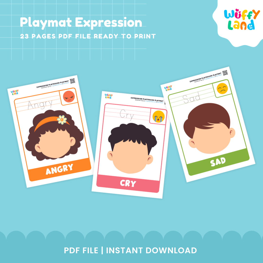 Emotions and Feelings Playdough Mats | Facial Expressions SEL Activity Printable