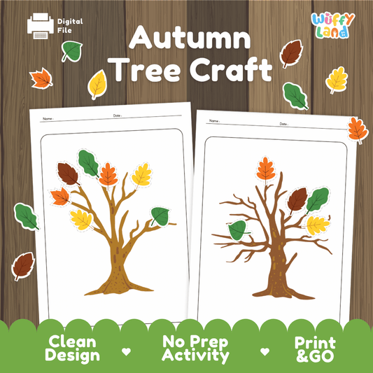 Fall Art Activity - Cut & Paste Fall Leaves Activities