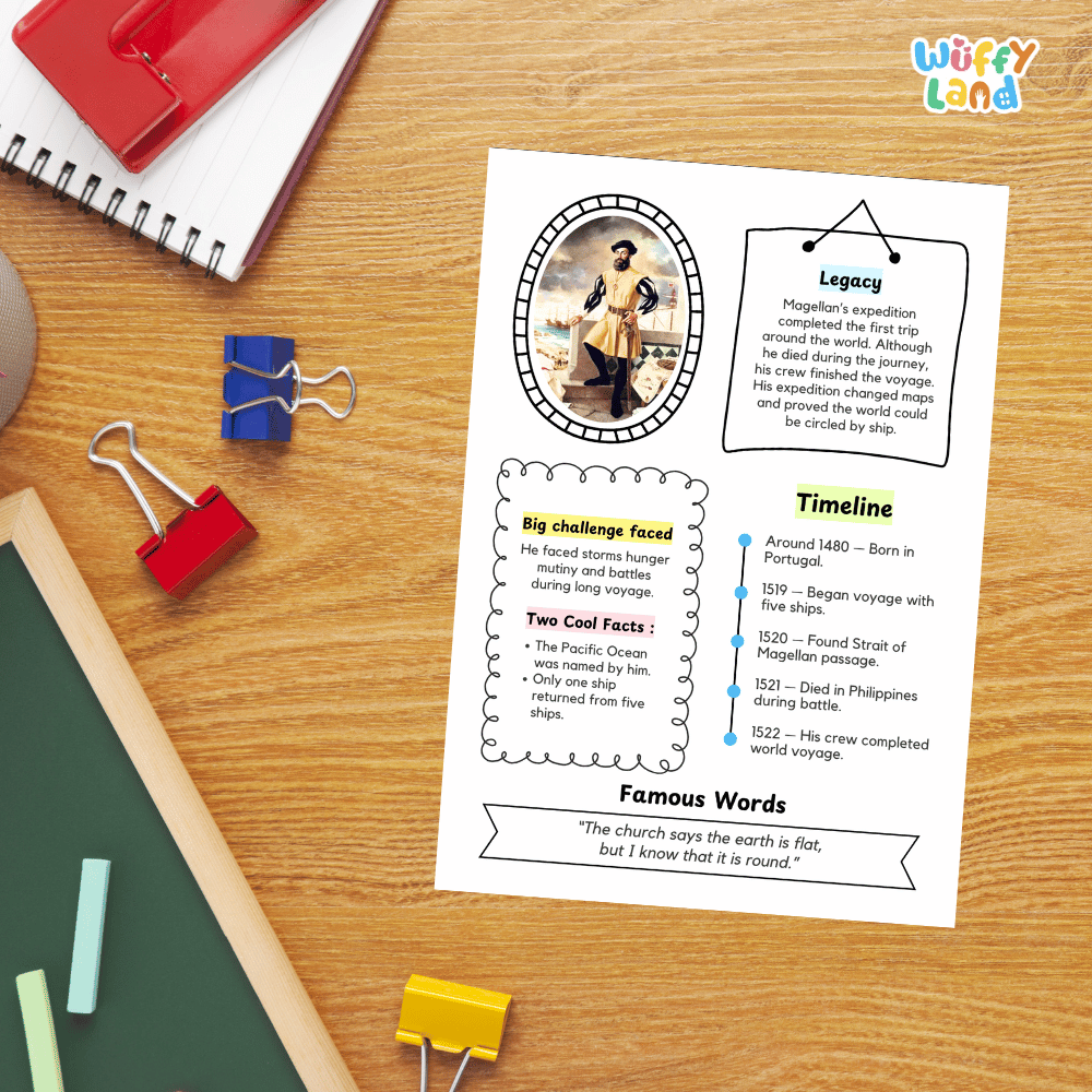 Ferdinand Magellan Biography Research Project and Worksheets - Famous People in History