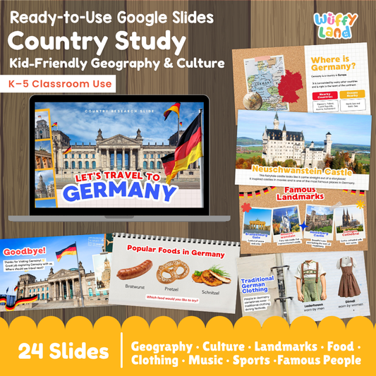 Germany Country Study Kid Friendly Geography and Culture PDF Slides