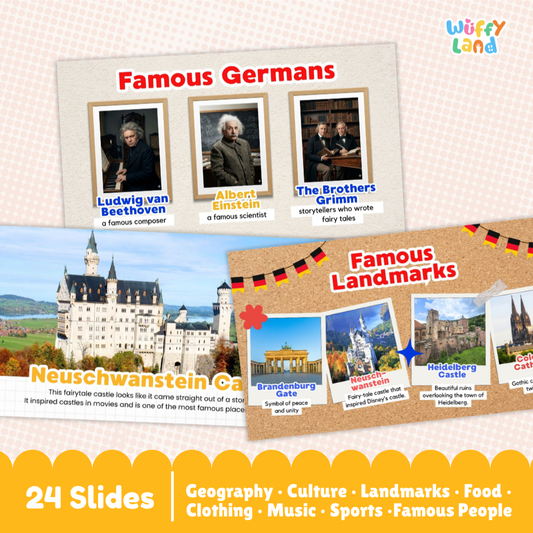 Germany Country Study Kid Friendly Geography and Culture PDF Slides