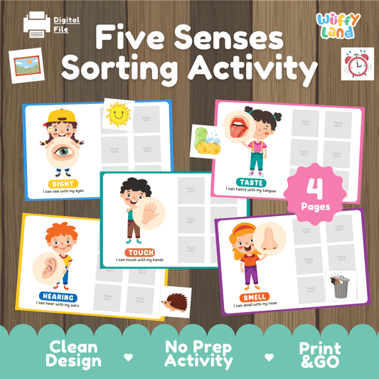 Five Senses Sorting Activity