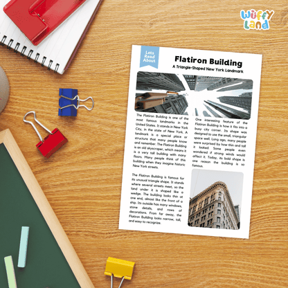 Flatiron Building Landmark Reading Passages and Comprehension Worksheets