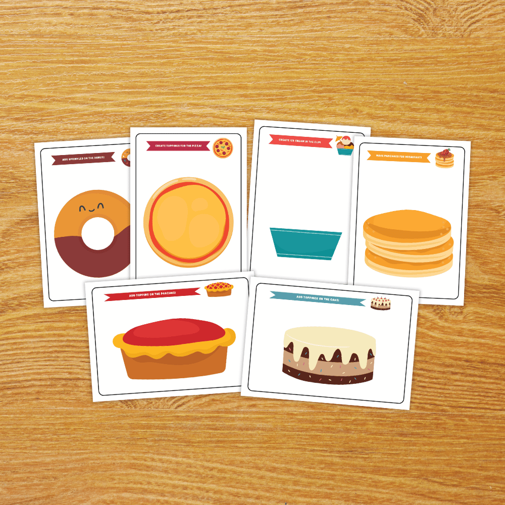Food Playdough Mats Fine Motor Activity