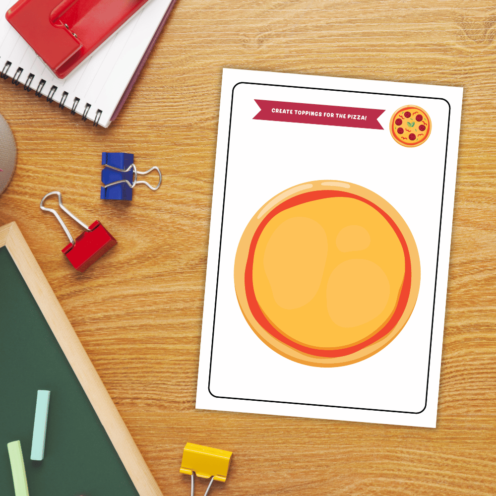 Food Playdough Mats Fine Motor Activity