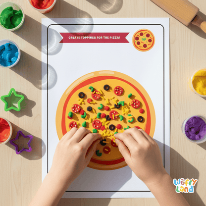 Food Playdough Mats Fine Motor Activity