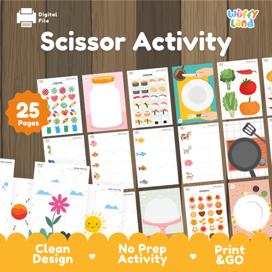 Food Scissor Cutting Activities – Printable Pages