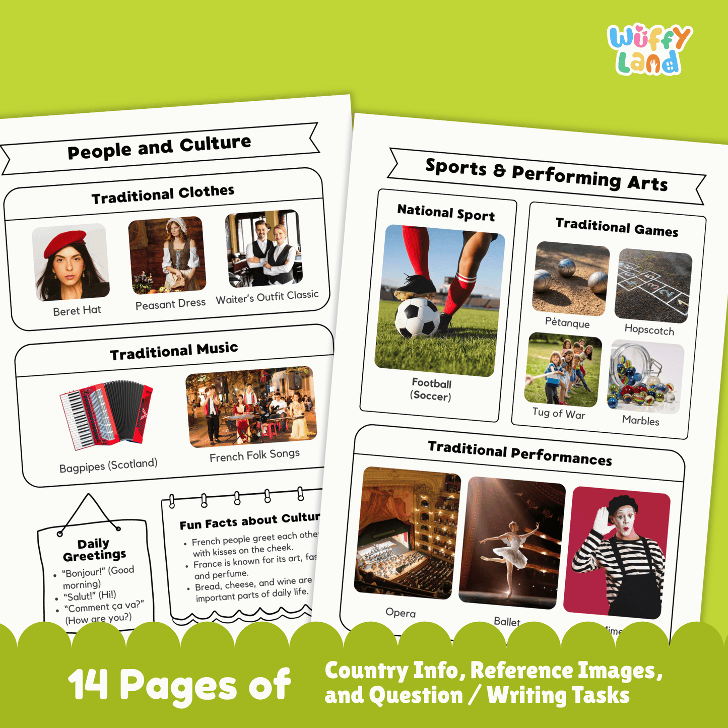 FRANCE Country Study | Geography Research Project & Printable Worksheets