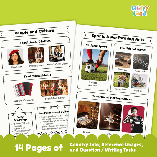 FRANCE Country Study | Geography Research Project & Printable Worksheets