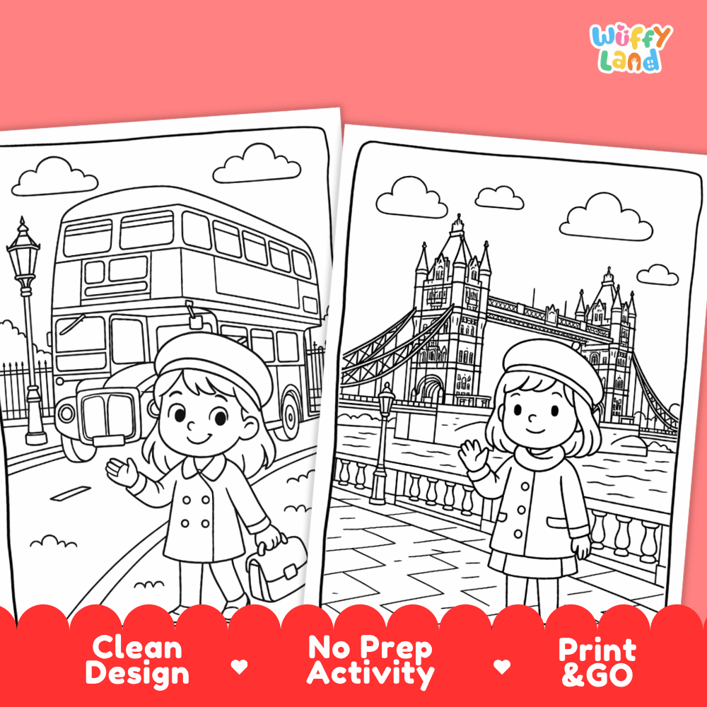 United Kingdom Coloring Pages Worksheets
