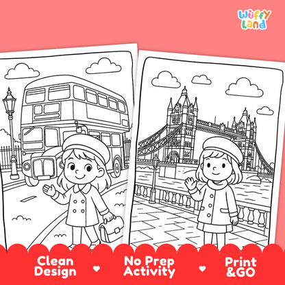 United Kingdom Coloring Pages Worksheets