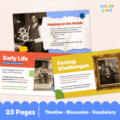 Garrett Morgan Biography Kid-Friendly History Presentation Slides PDF