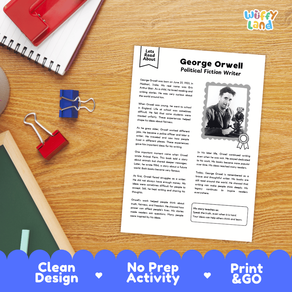 Student comprehension question worksheet with lined writing spaces paired with a completed teacher answer key sheet
