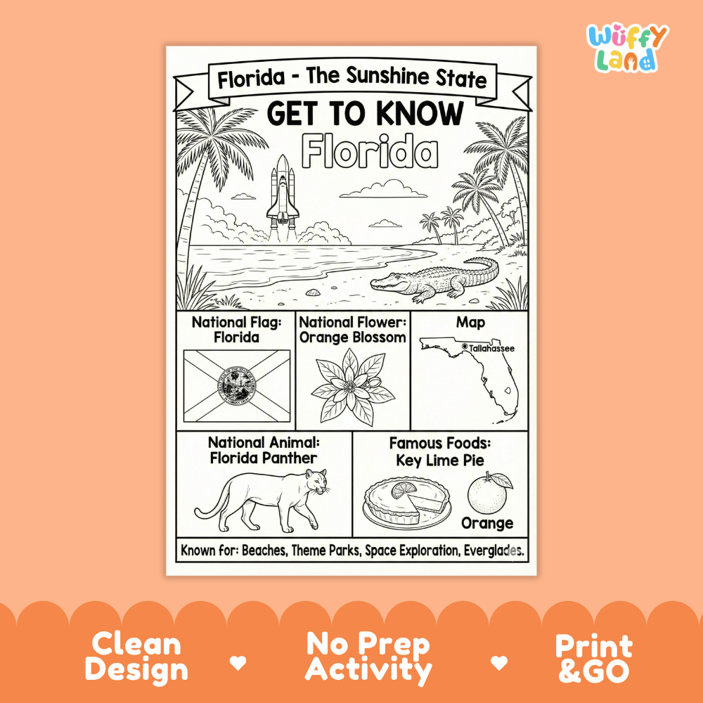 Georgia Geography Coloring Poster Worksheets