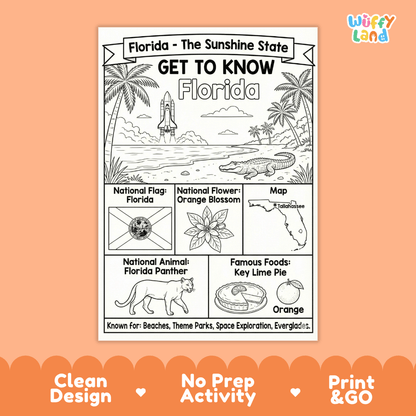 Georgia Geography Coloring Poster Worksheets