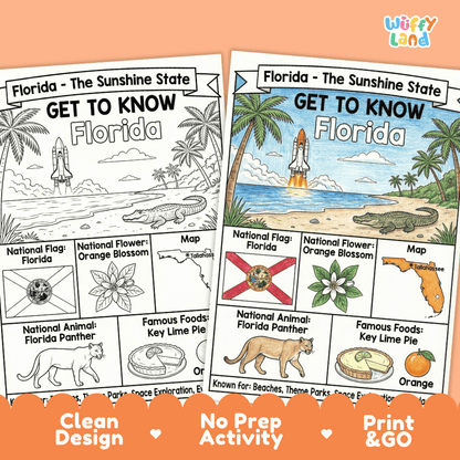 Georgia Geography Coloring Poster Worksheets