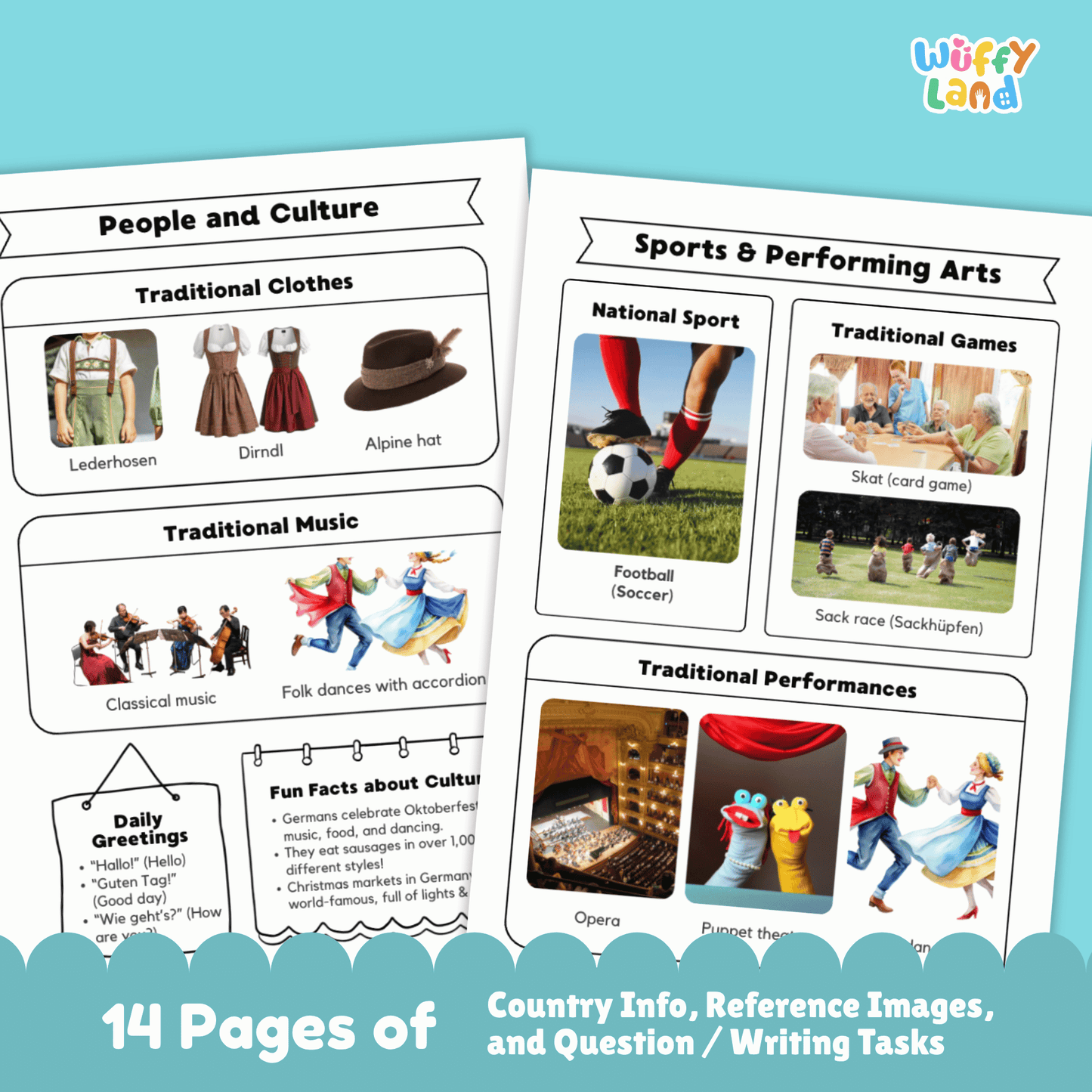 GERMANY Country Study | Geography Research Project & Printable Worksheets