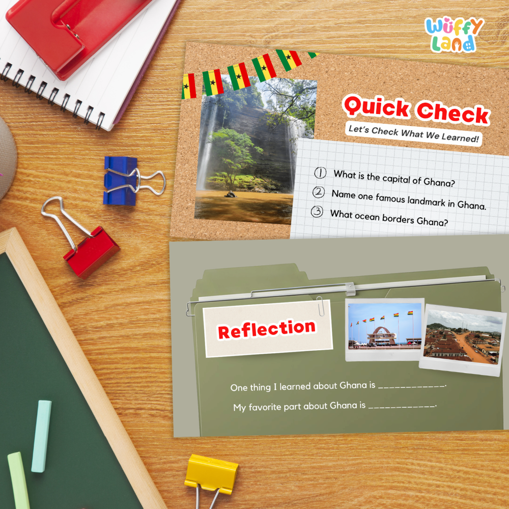 Ghana Country Study Kid Friendly Geography & Culture PDF Slides