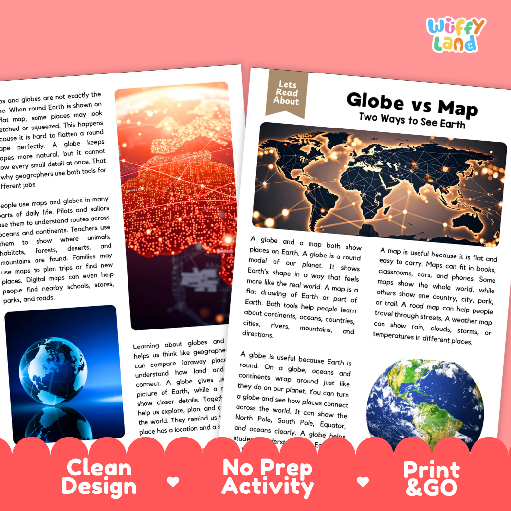 Globe-vs-Map-Reading-Passage-Teacher-Answer-Key