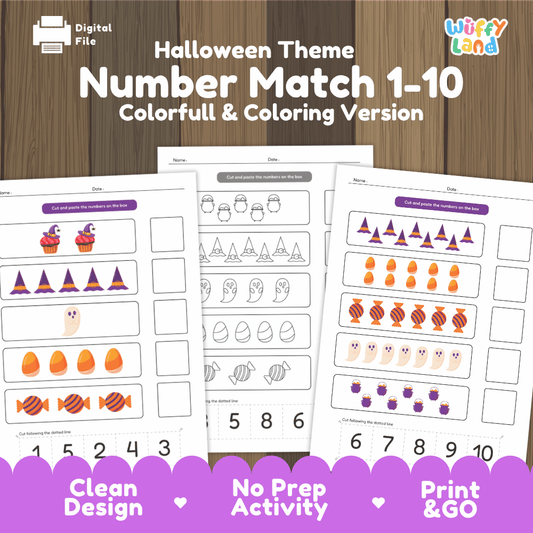 Halloween-Theme-Number-Match-1-10-Worksheets-Overview
