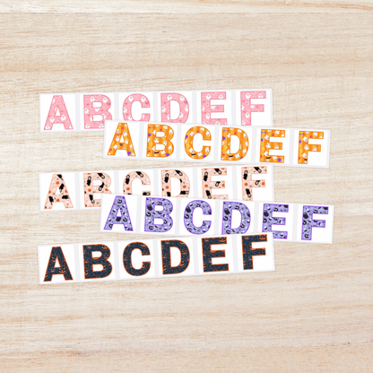 Halloween Alphabet Clip Art Letters Classroom Decor Bulletin Board Graphics