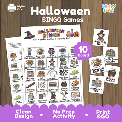 Halloween BINGO Games Printable Activity