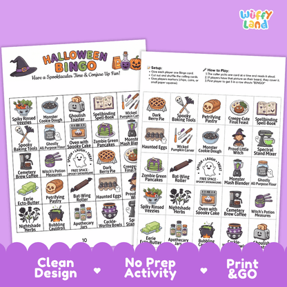 Halloween BINGO Games Printable Activity