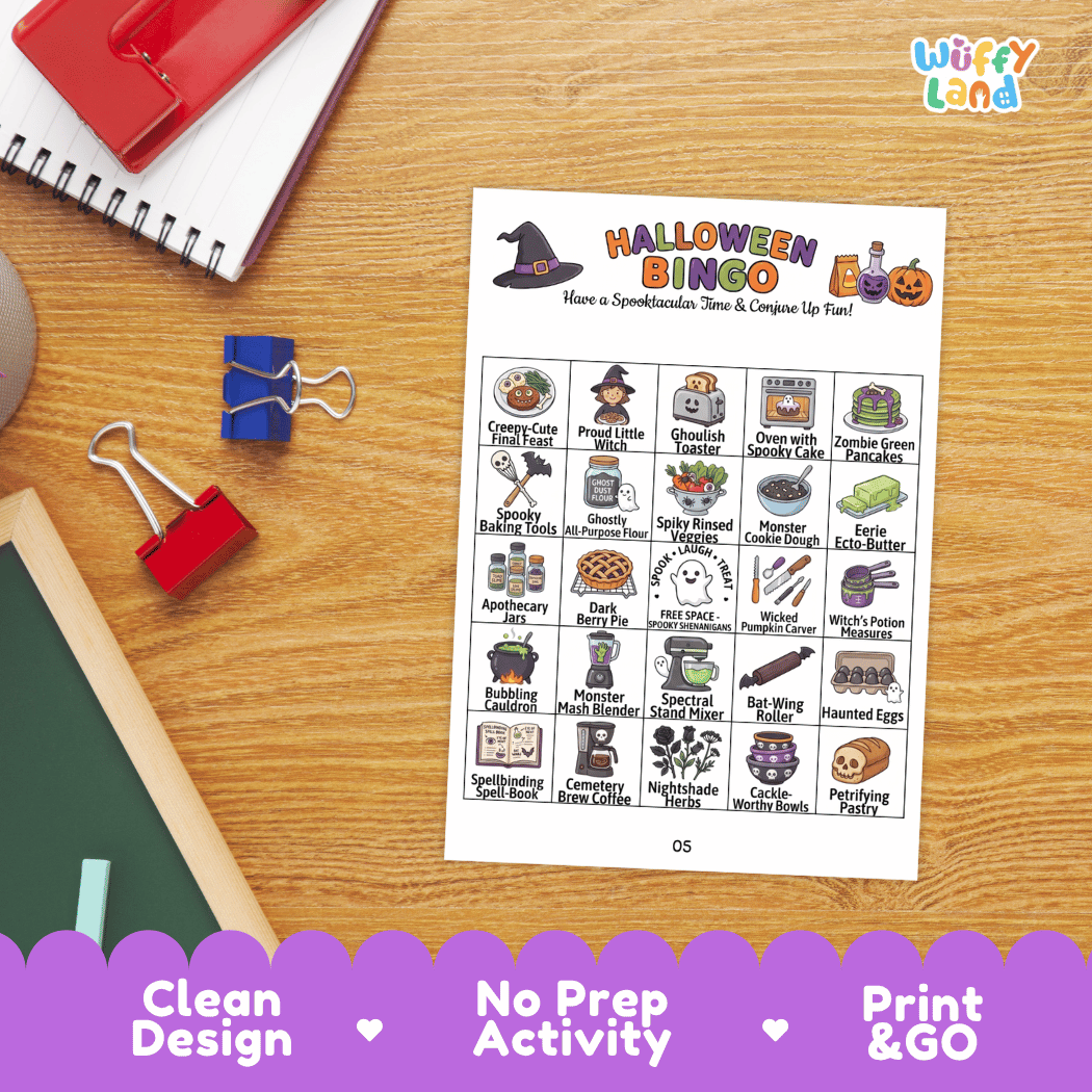 Halloween BINGO Games Printable Activity
