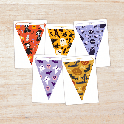 Halloween Bunting Flag Classroom Decor Fall Banner Printable