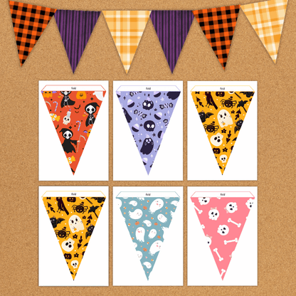 Halloween Bunting Flag Classroom Decor Fall Banner Printable