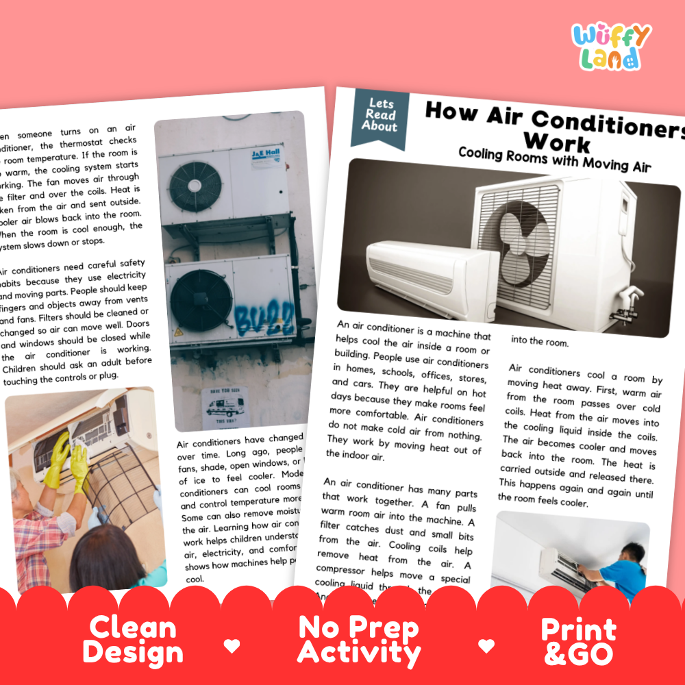 How Air Conditioners Work Reading Passage and Questions Worksheets