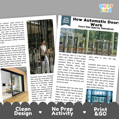 How Automatic Doors Work Reading Passage and Questions Nonfiction Text